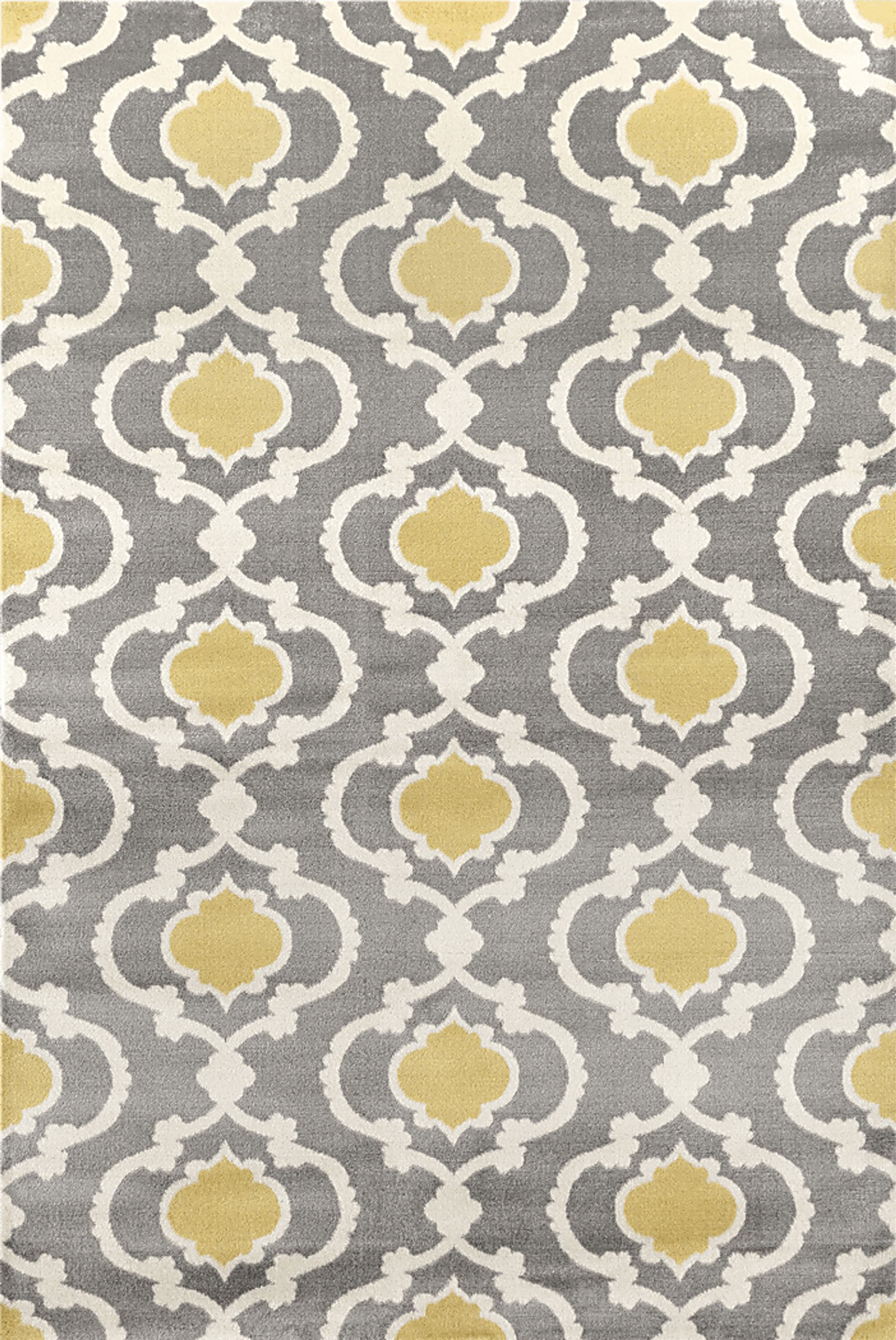 Ovellan Yellow 7'10 x 10'2 Rug - Image 1