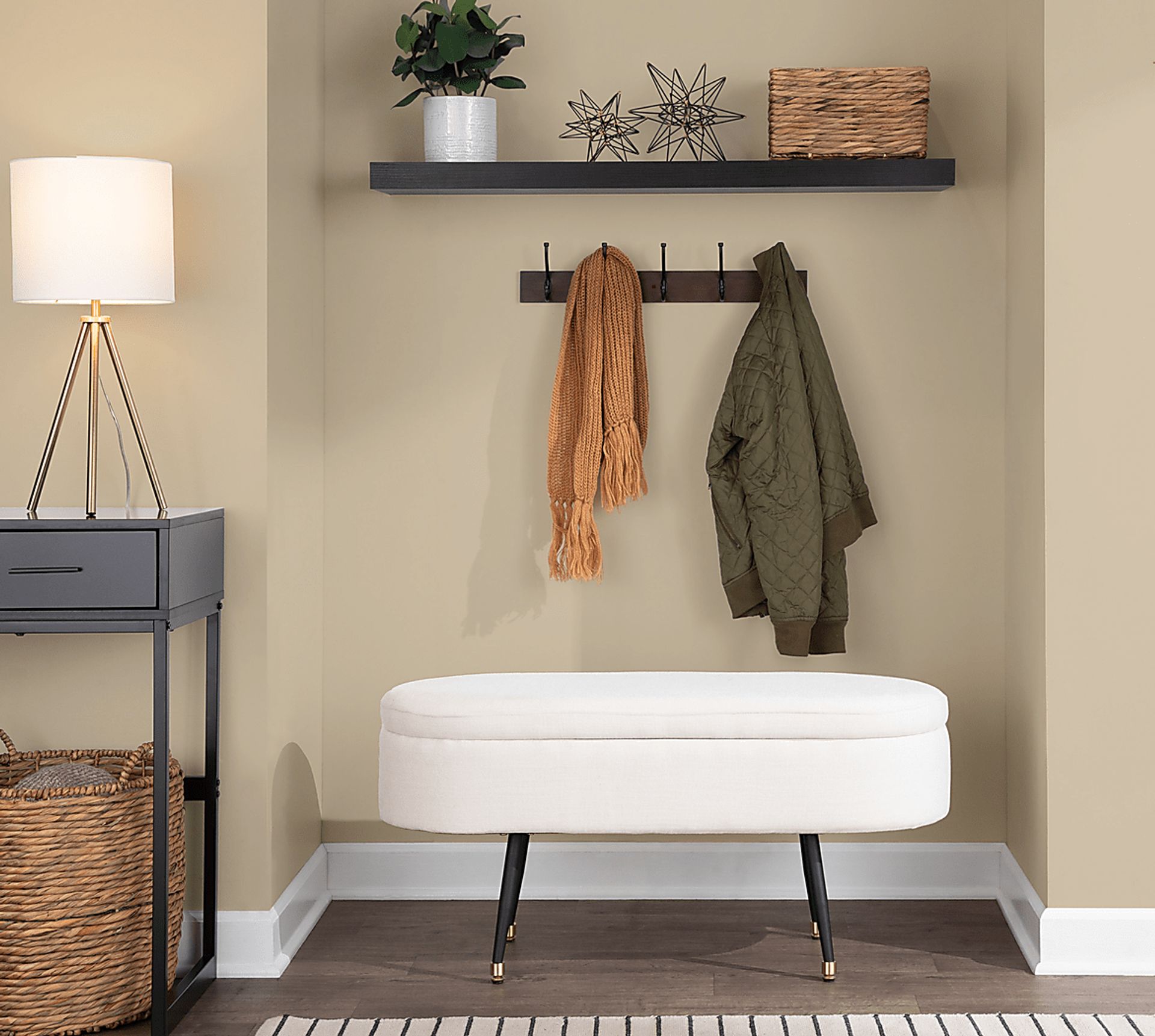 Overdell Cream Bench - Image 2