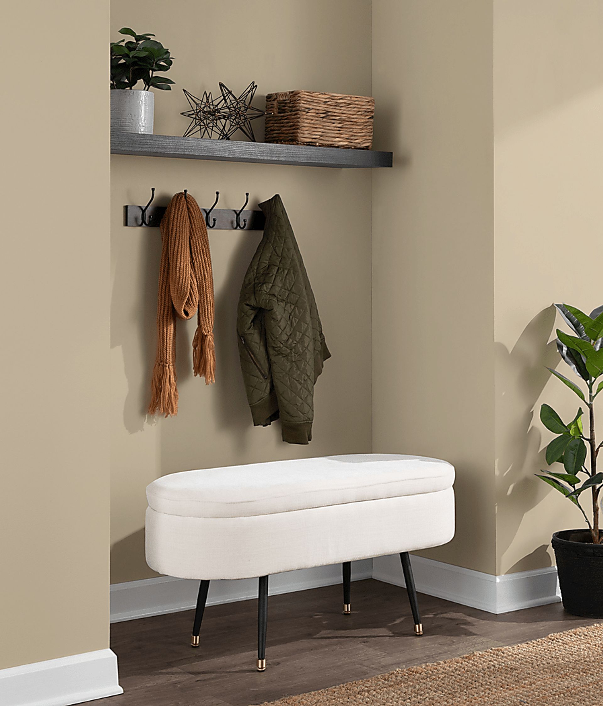 Overdell Cream Bench - Image 3