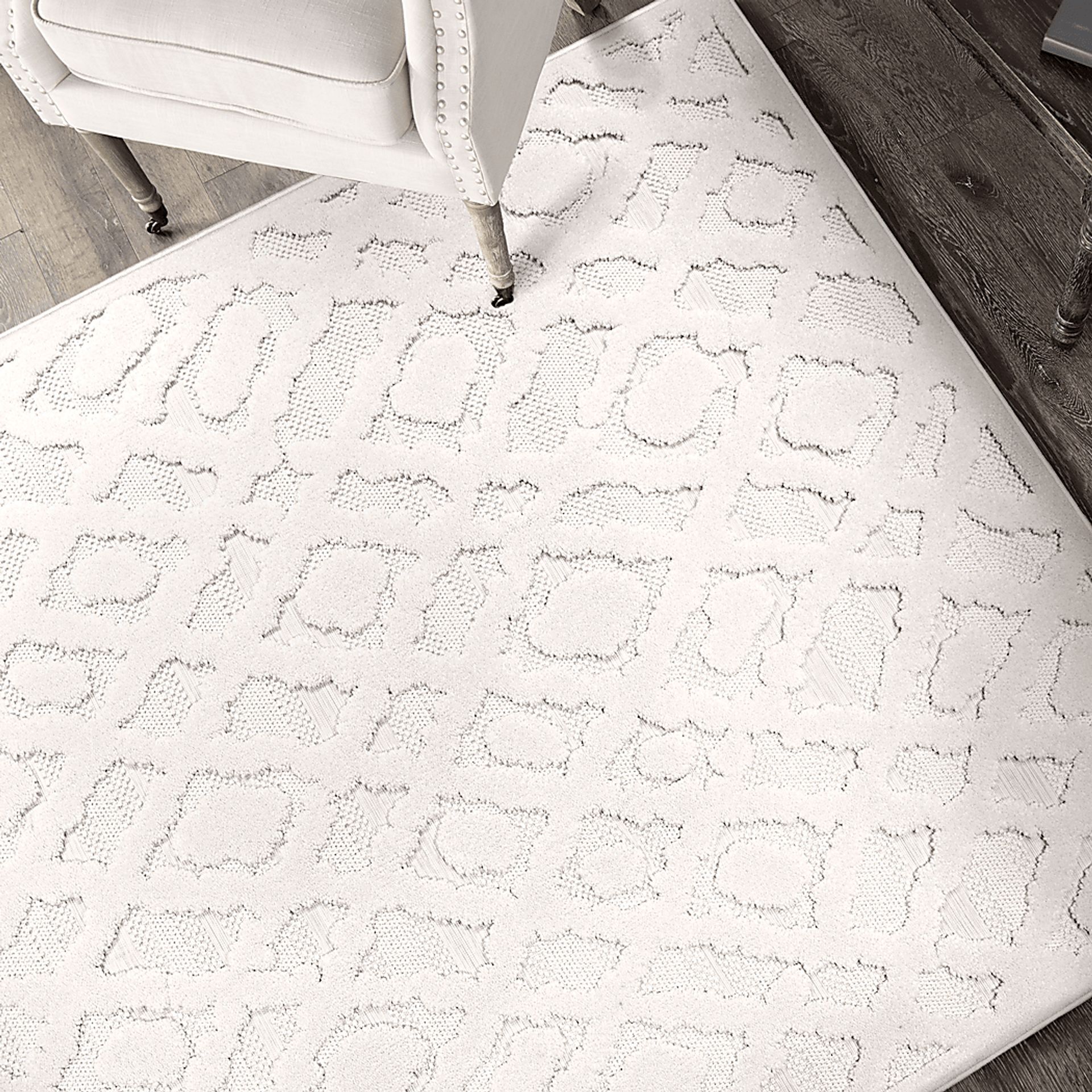 Overlea White 5'3 x 7'6 Rug - Image 2