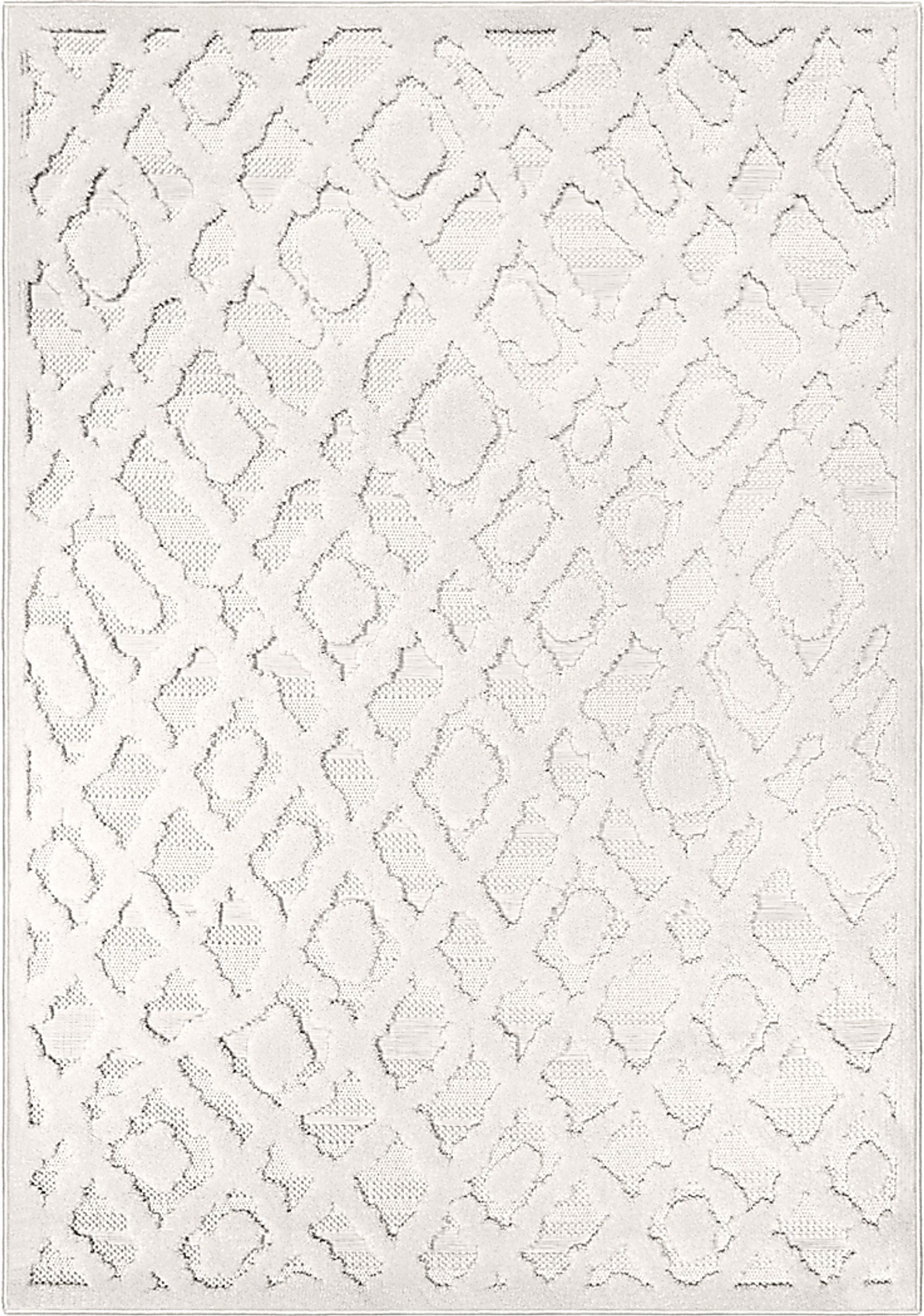 Overlea White 5'3 x 7'6 Rug - Image 1