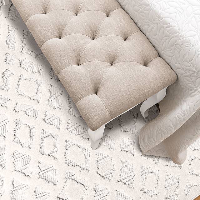 Overlea White 7'10 x 10'10 Rug - Thumbnail - Image 3