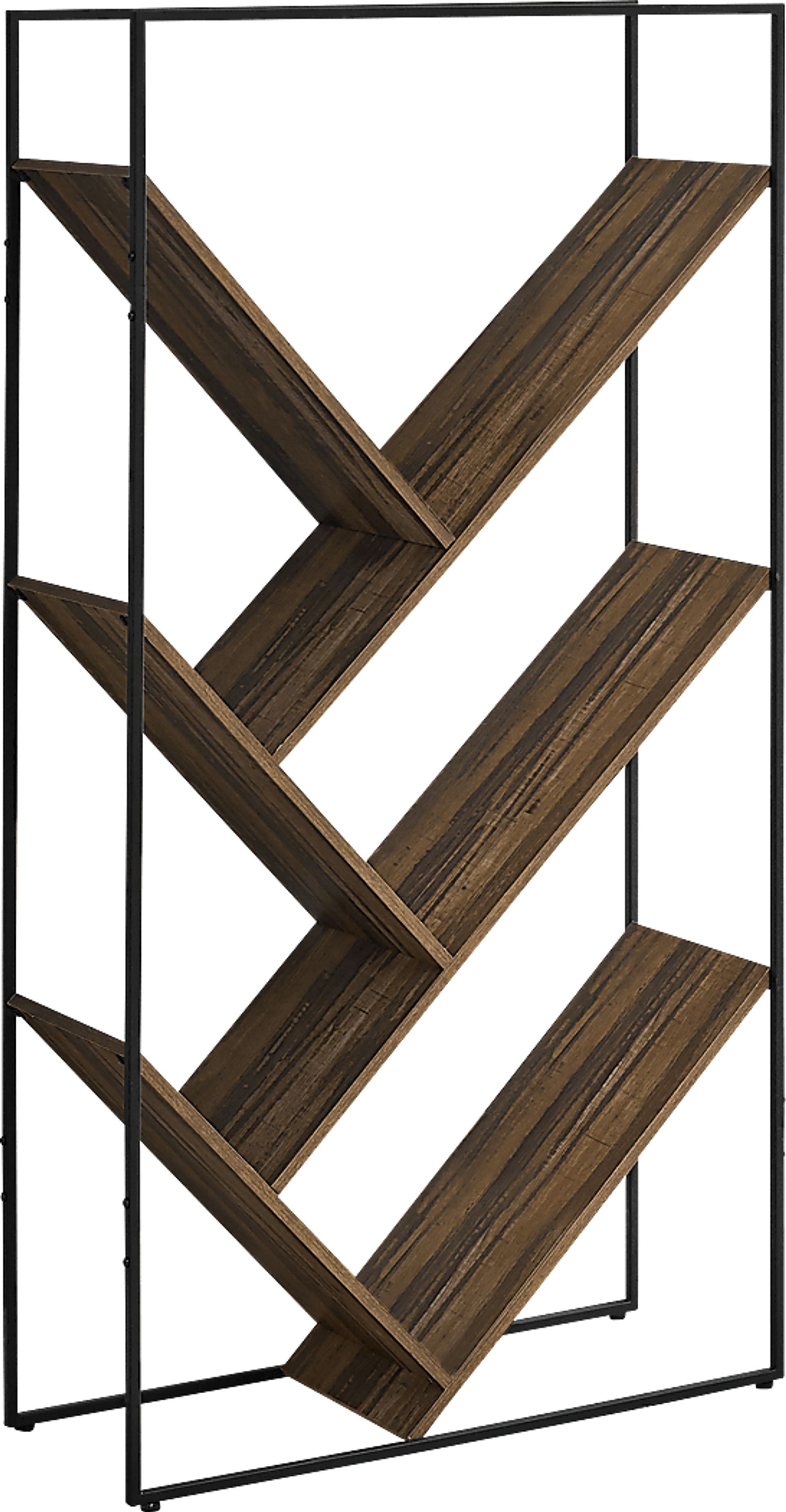 Overlook Terrance Brown Bookcase - Image 1