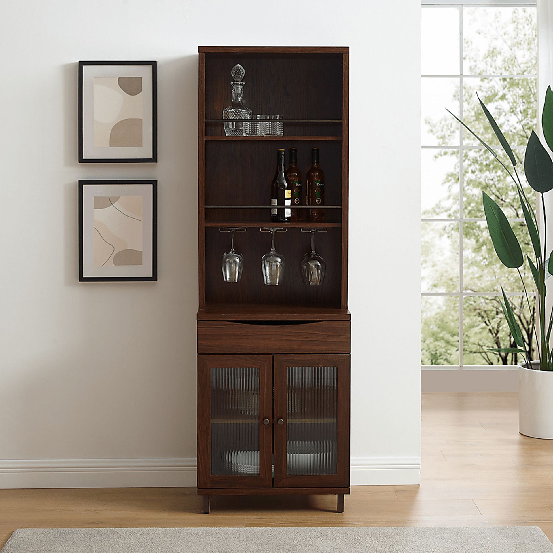 Overmead Walnut Bar Cabinet - Image 3
