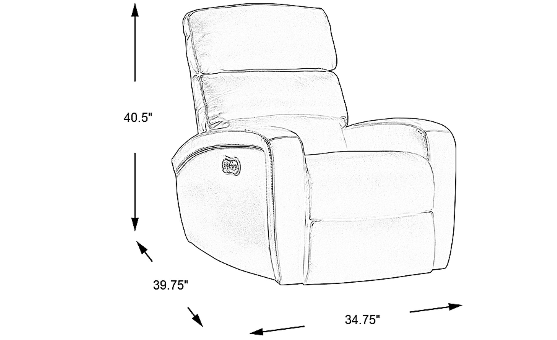Dimension Image. Please refer to the Dimension Tab on this page for dimension details.