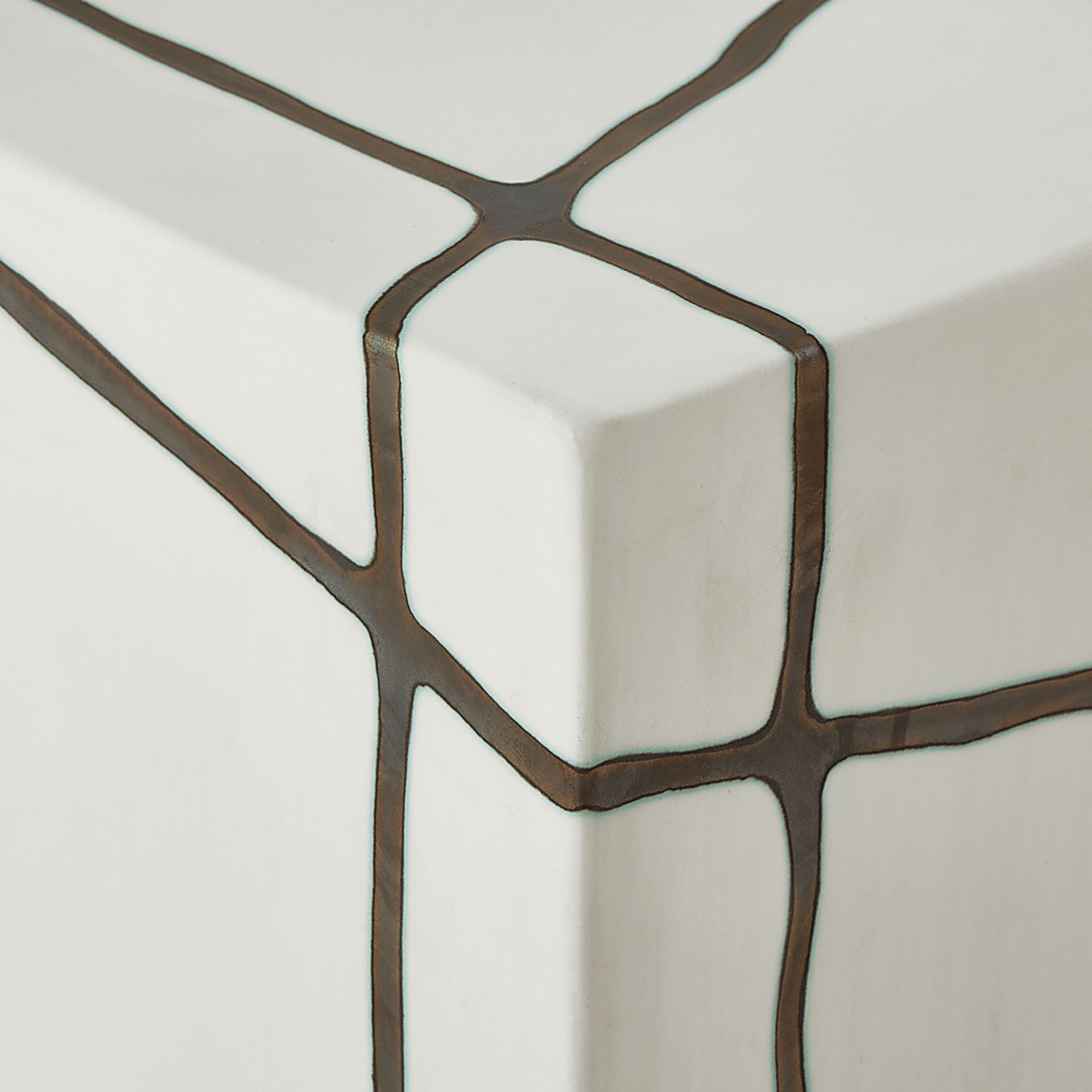 Ovina White Outdoor Stool - Image 3