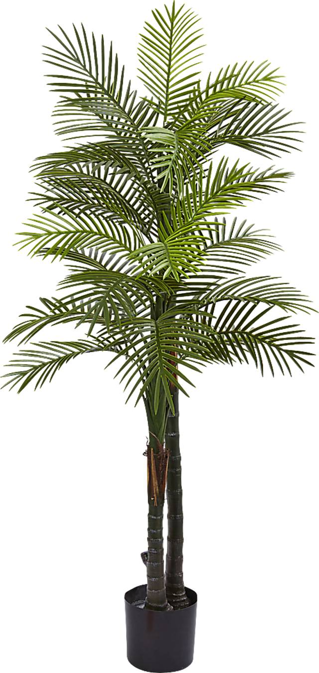 Owena Green Palm Indoor/Outdoor Silk Tree - Thumbnail - Image 1