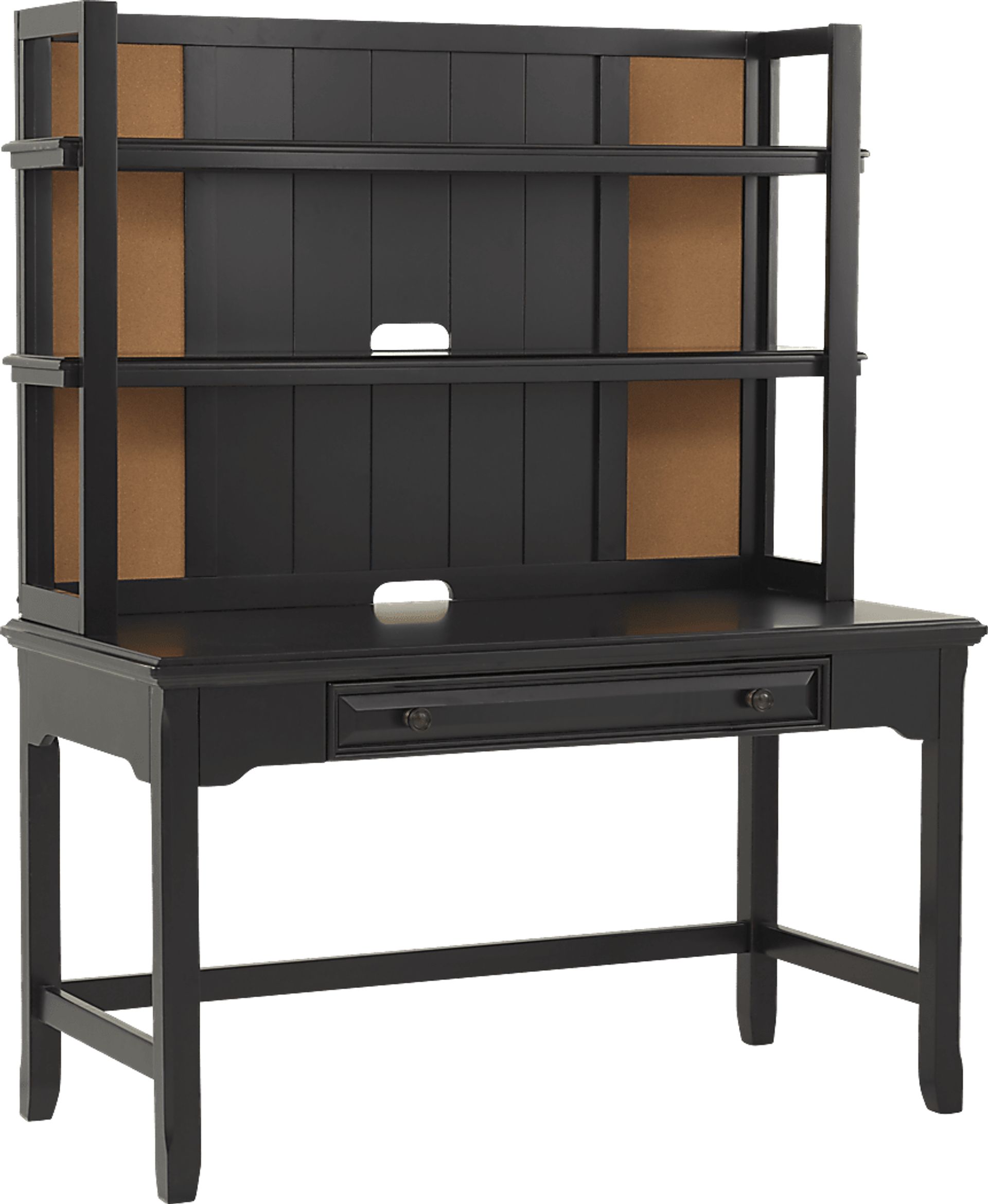 Kids Owens Valley Black Desk & Hutch - Image 1