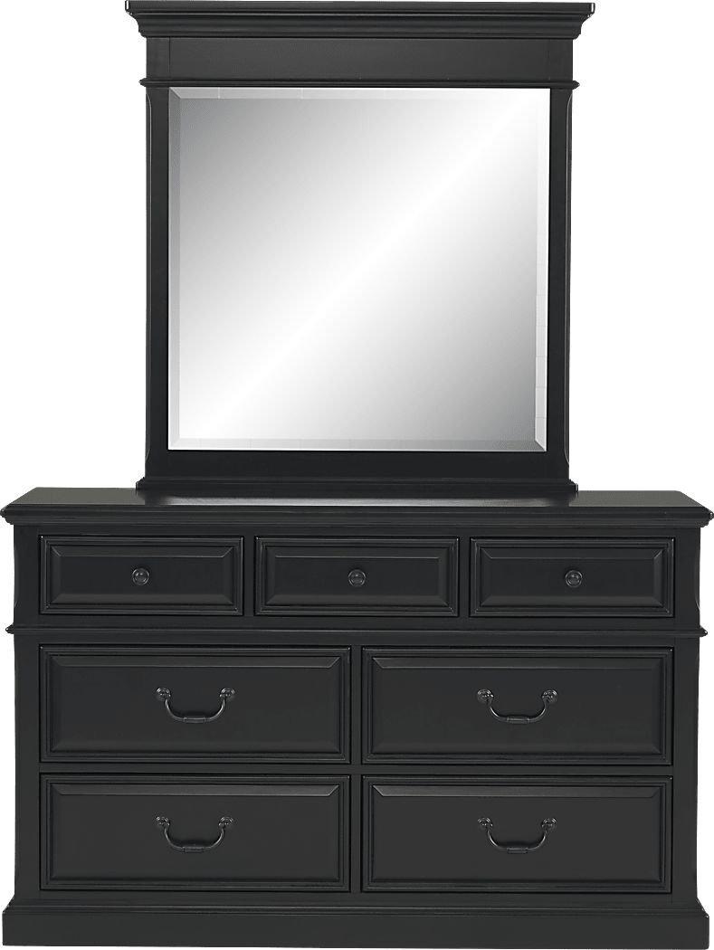 Kids Owens Valley Black Dresser & Mirror Set Rooms To Go