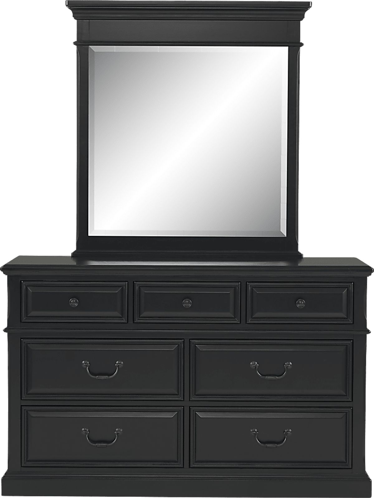 Black Dresser With Mirror