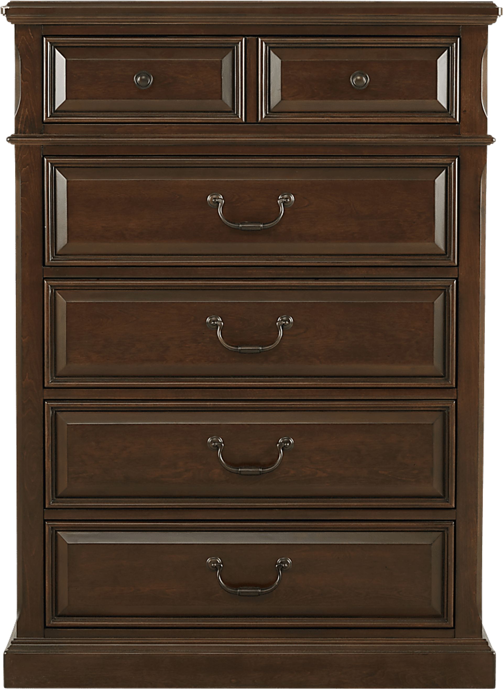 Kids Owens Valley Brown Cherry 5 Pc Twin Panel Bedroom - Image 3