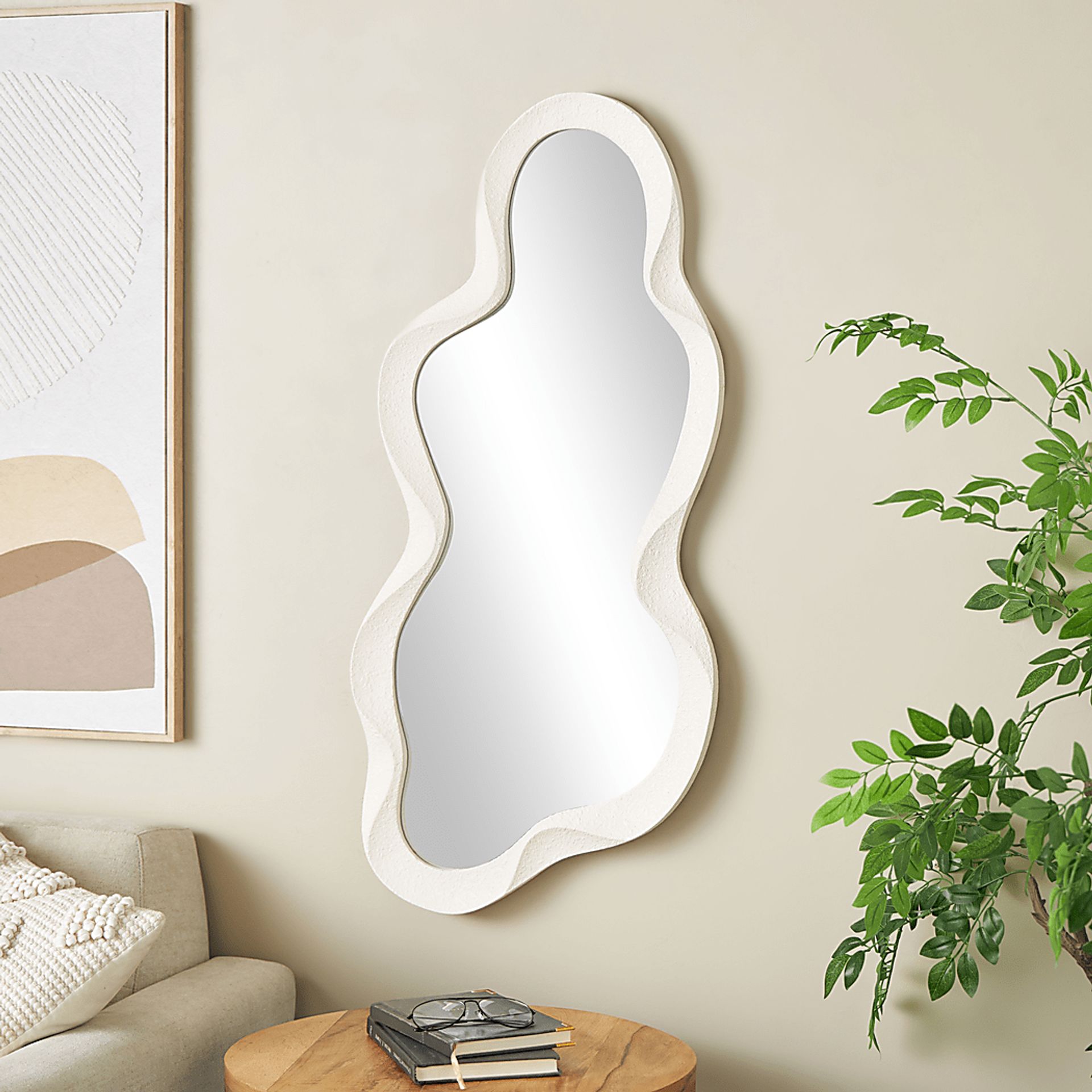 Owese White Mirror - Image 2