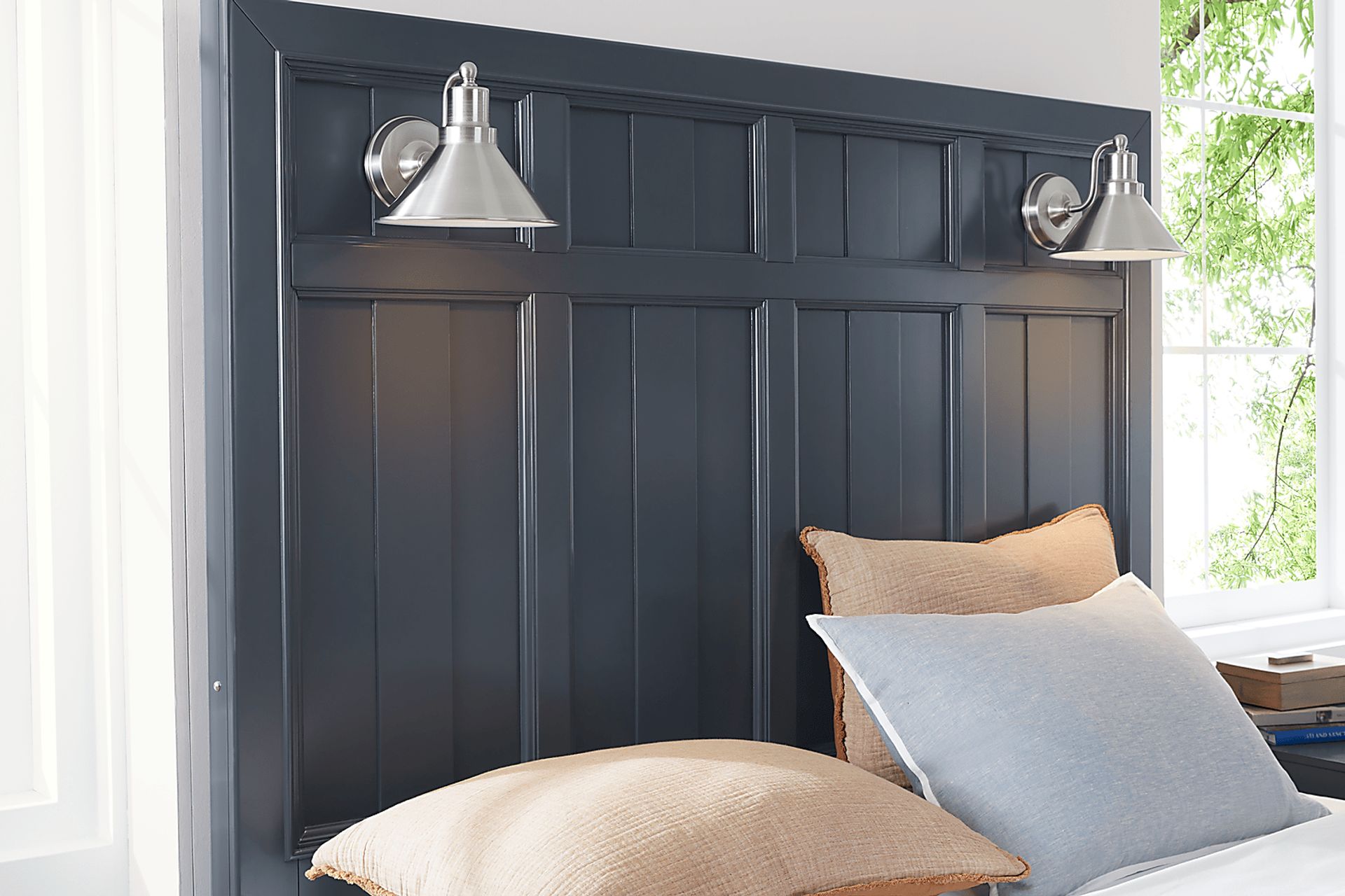 Owings Mill Graphite 3 Pc King Panel Bed - Image 5