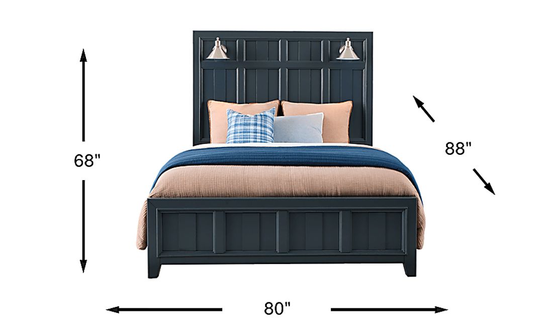 Owings Mill Graphite 3 Pc King Panel Bed