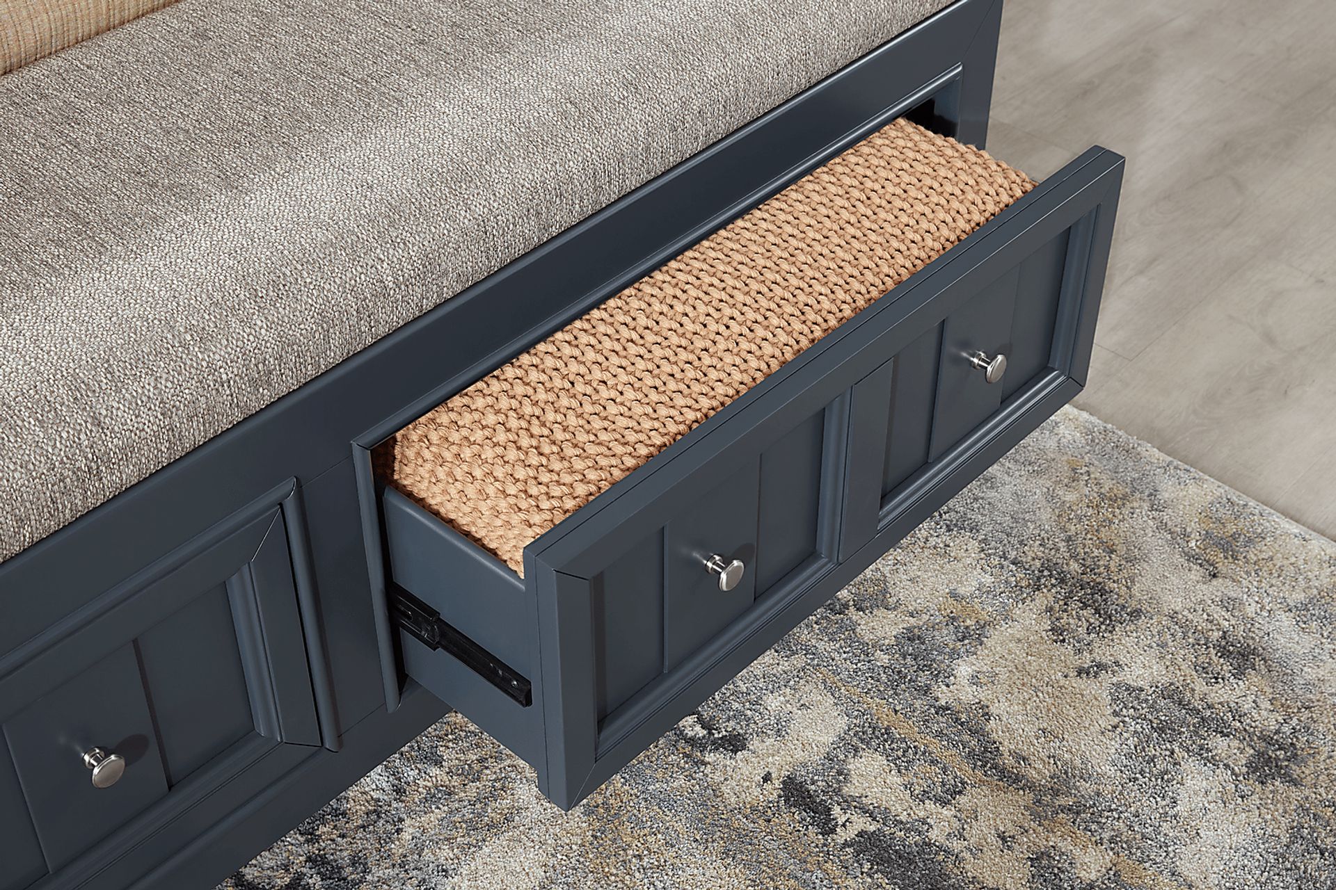 Owings Mill Graphite 7 Pc King Storage Bedroom - Image 10