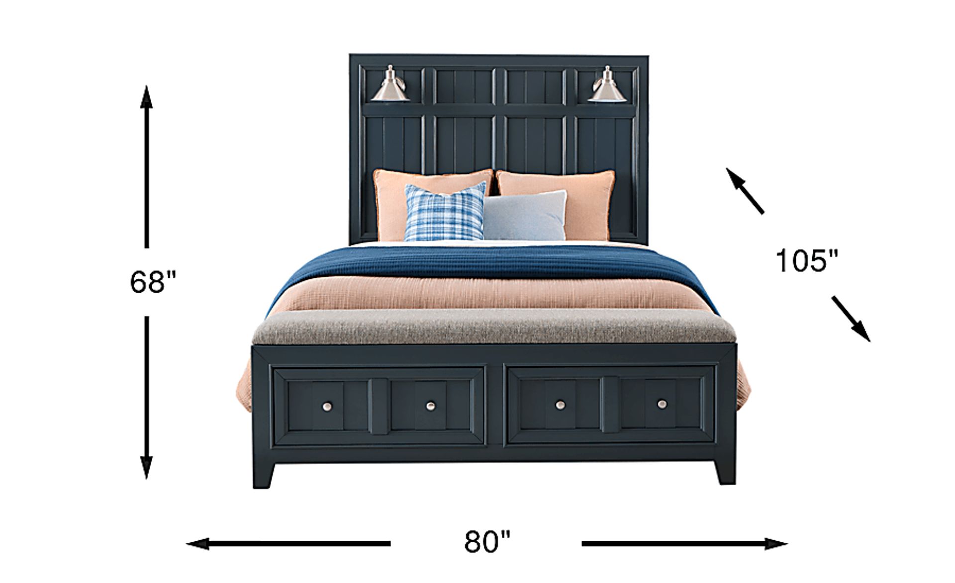 Dimension Image. Please refer to the Dimension Tab on this page for dimension details.