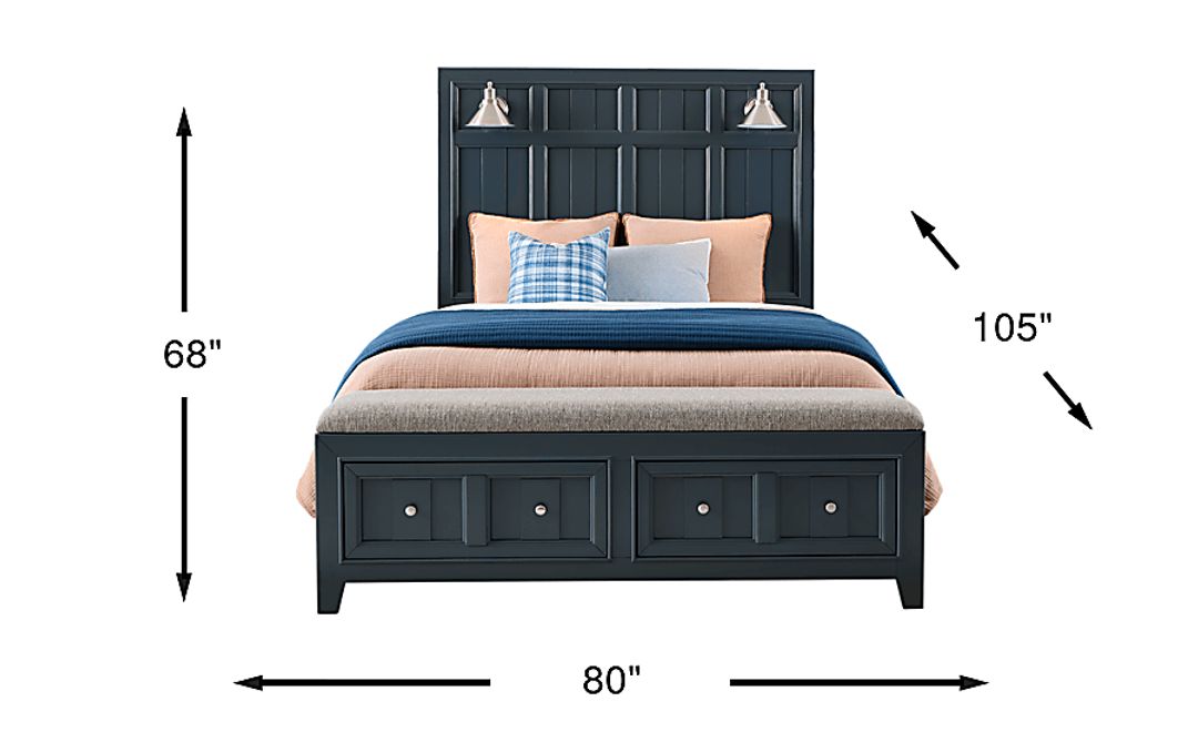 Owings Mill Graphite 3 Pc King Storage Bed