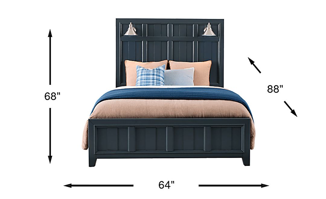 Owings Mill Graphite 3 Pc Queen Panel Bed