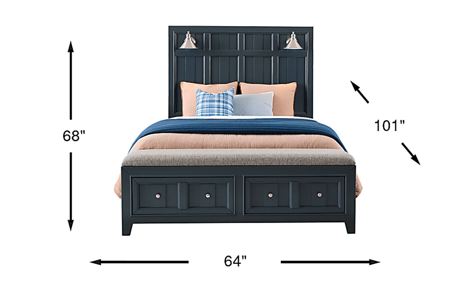 Dimension Image. Please refer to the Dimension Tab on this page for dimension details.