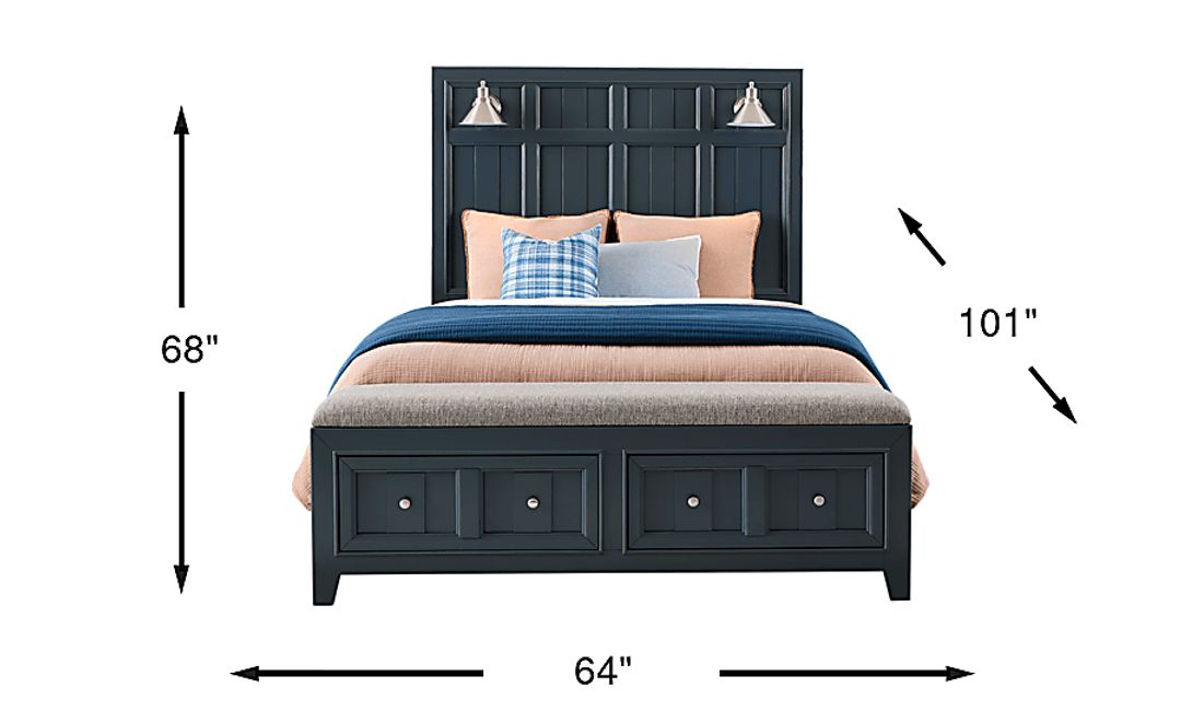 Owings Mill Graphite 3 Pc Queen Storage Bed