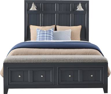 3 pc queen storage bed