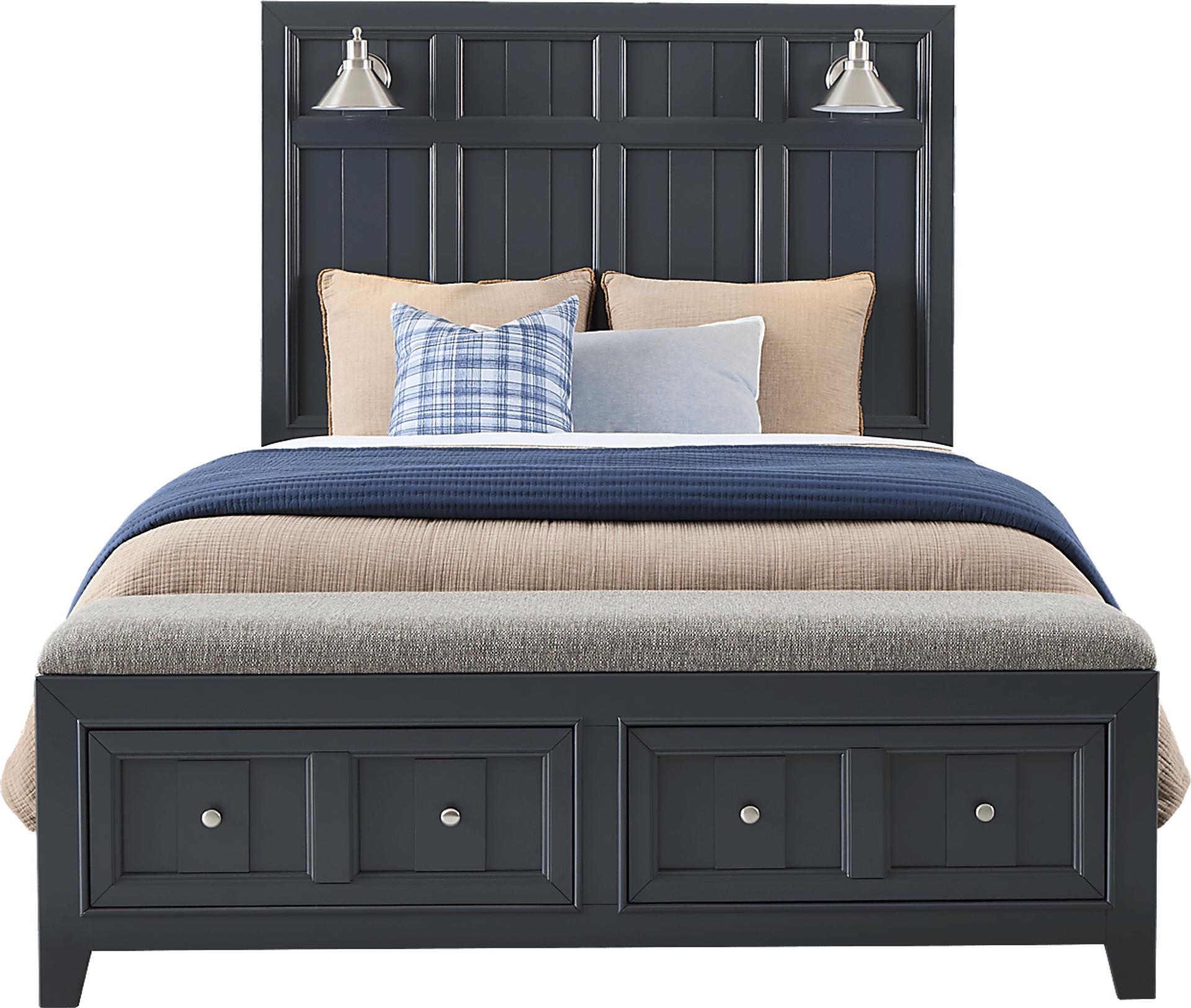 Owings Mill Graphite 3 Pc Queen Storage Bed