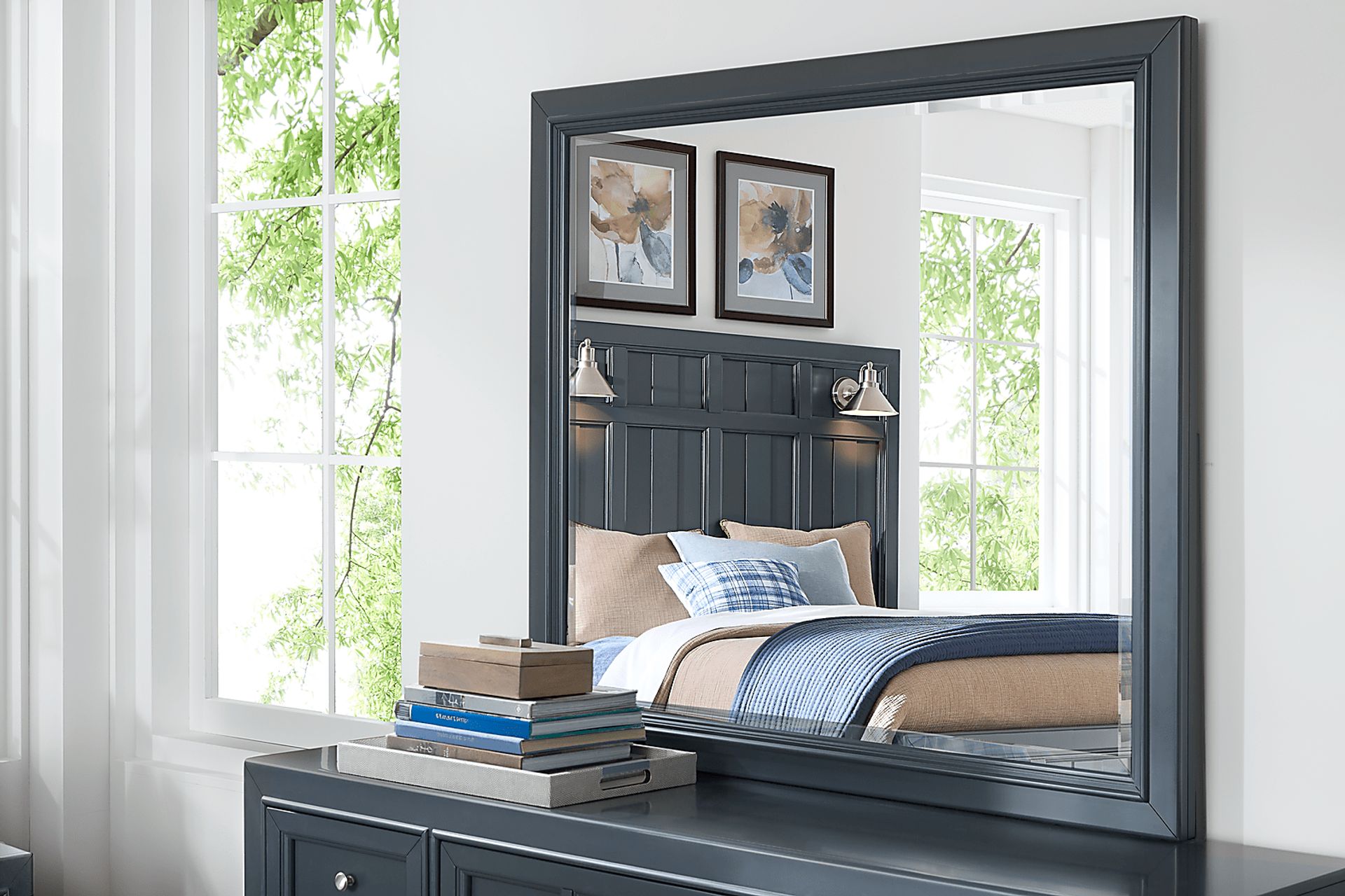 Owings Mill Graphite 7 Pc Queen Panel Bedroom - Image 18