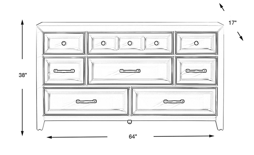 Owings Mill White Dresser