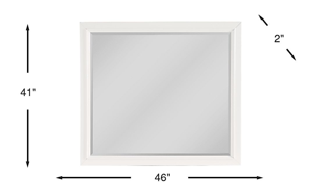 Owings Mill White Mirror
