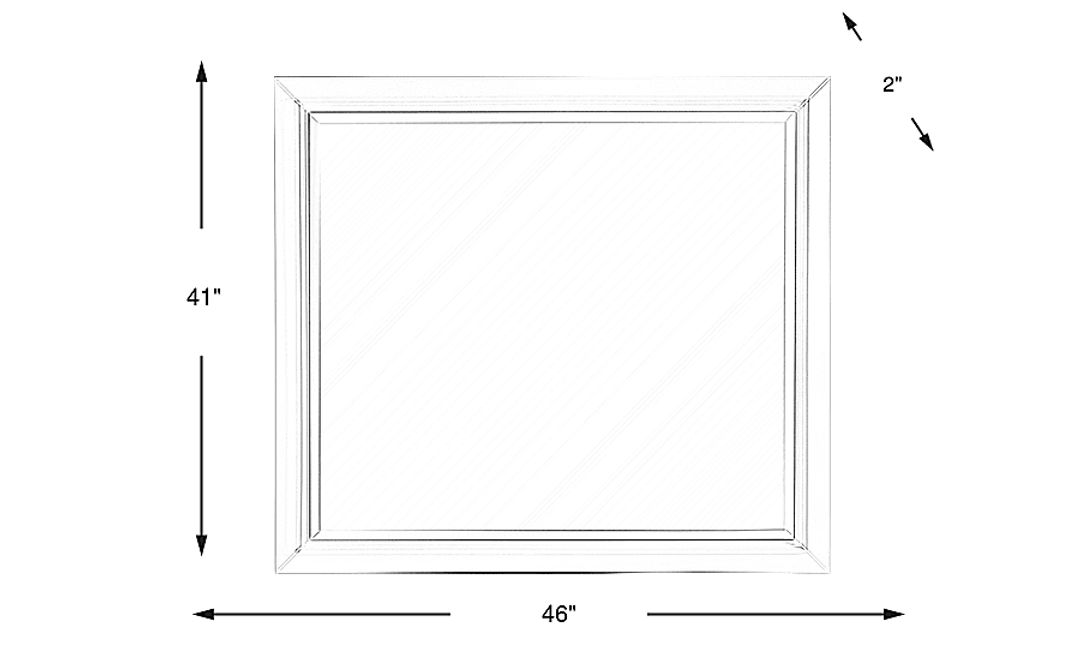Owings Mill White Mirror
