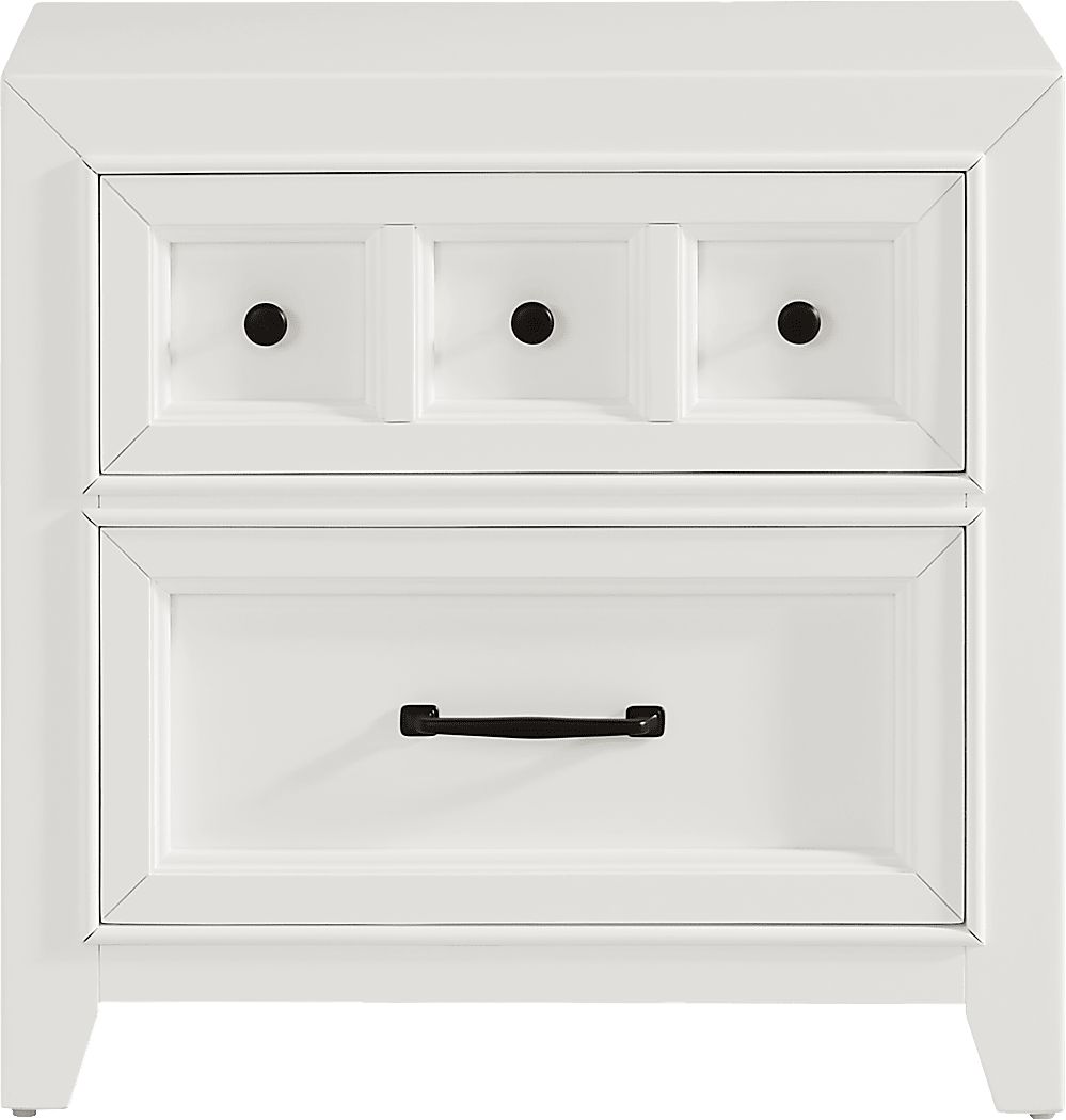 Owings Mill White Nightstand