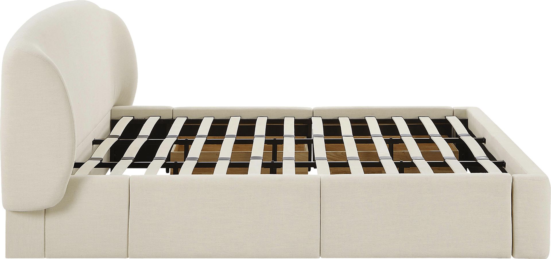 Owlair Cream King Storage Bed - Image 7