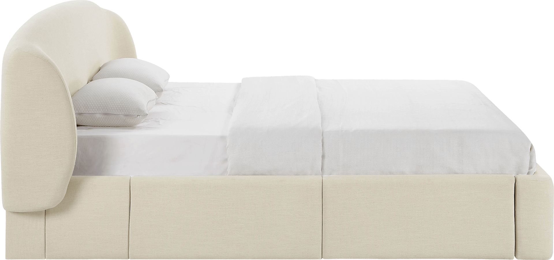 Owlair Cream King Storage Bed - Image 8