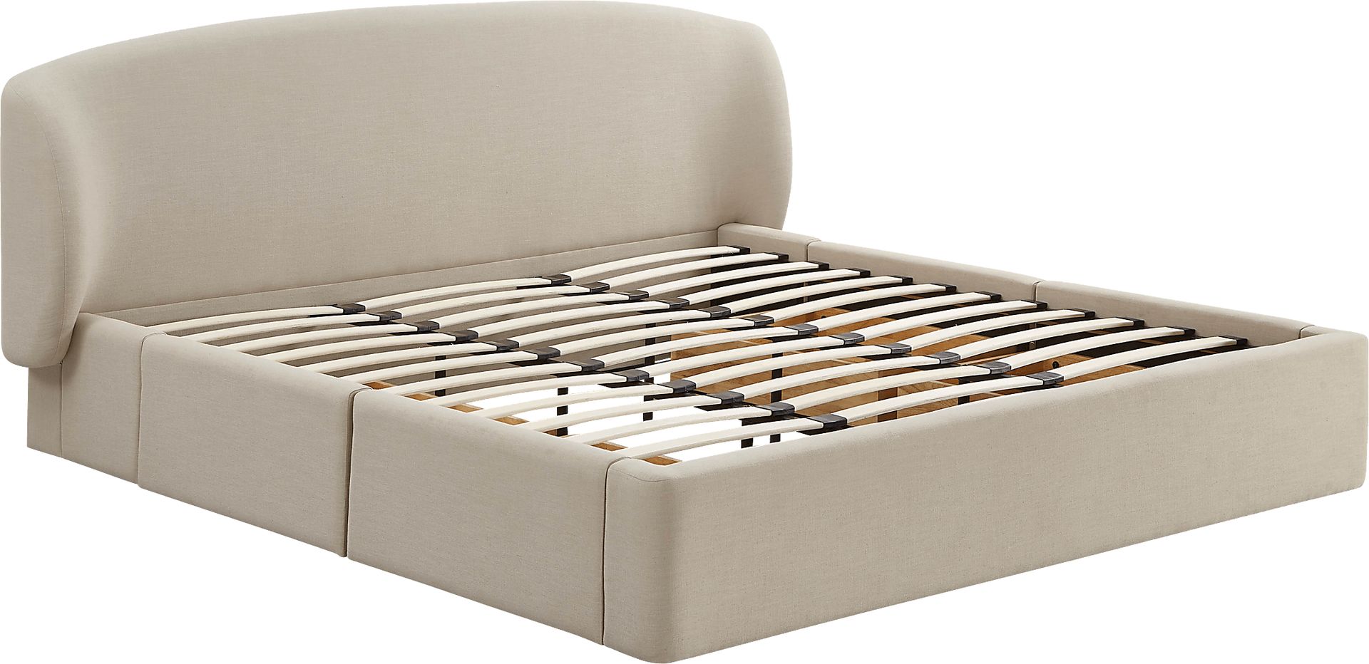 Owlair Cream King Storage Bed - Image 6