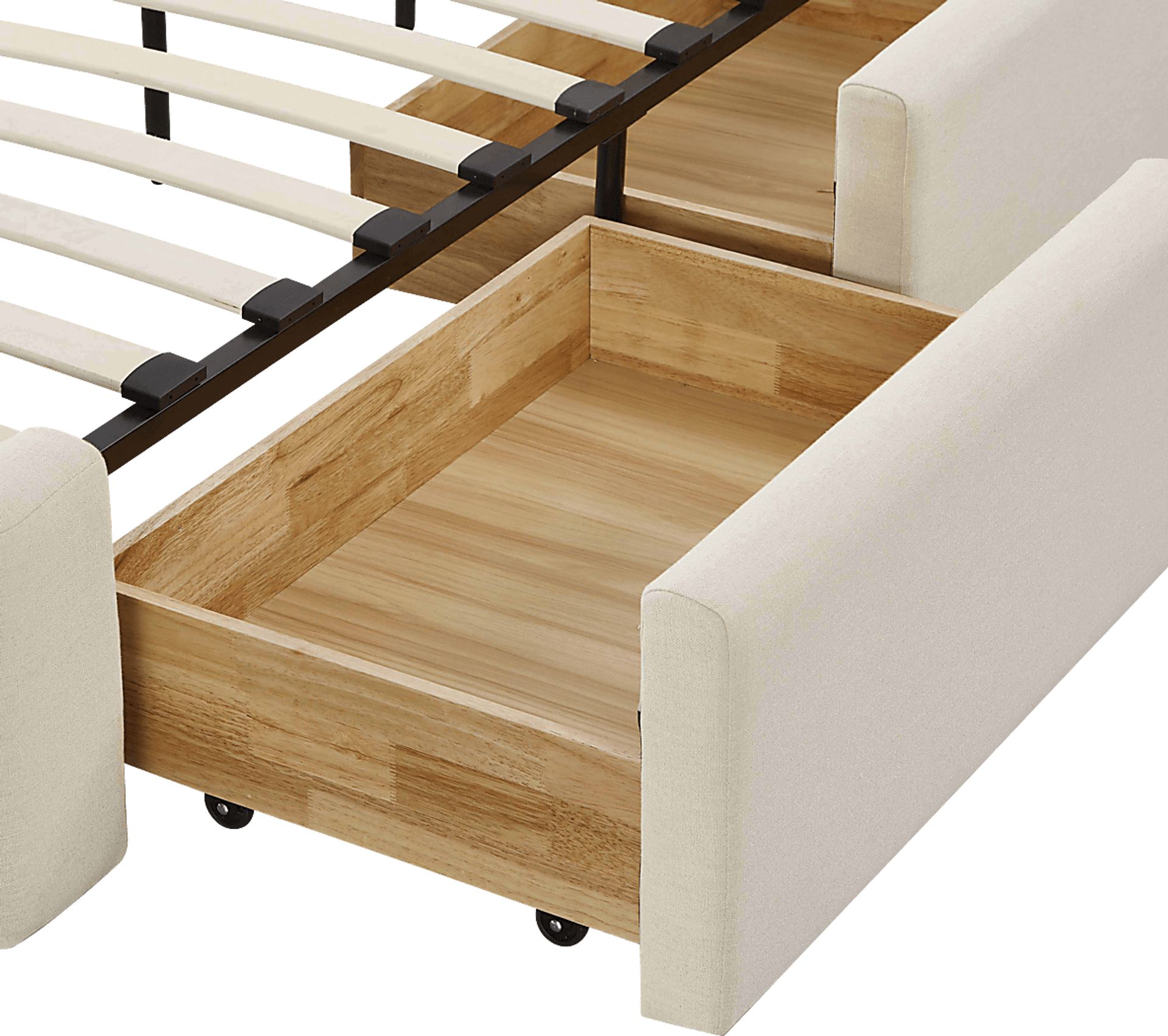 Owlair Cream Queen Bed - Image 6