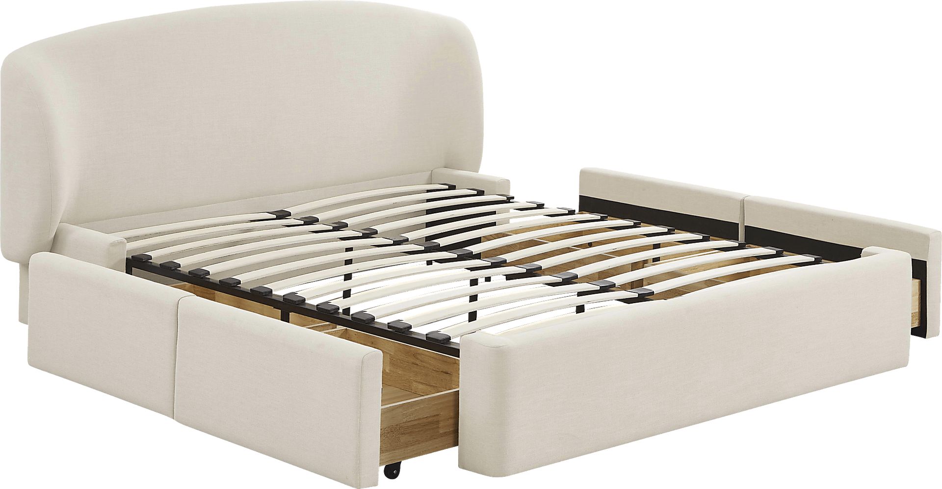 Owlair Cream Queen Bed - Image 10