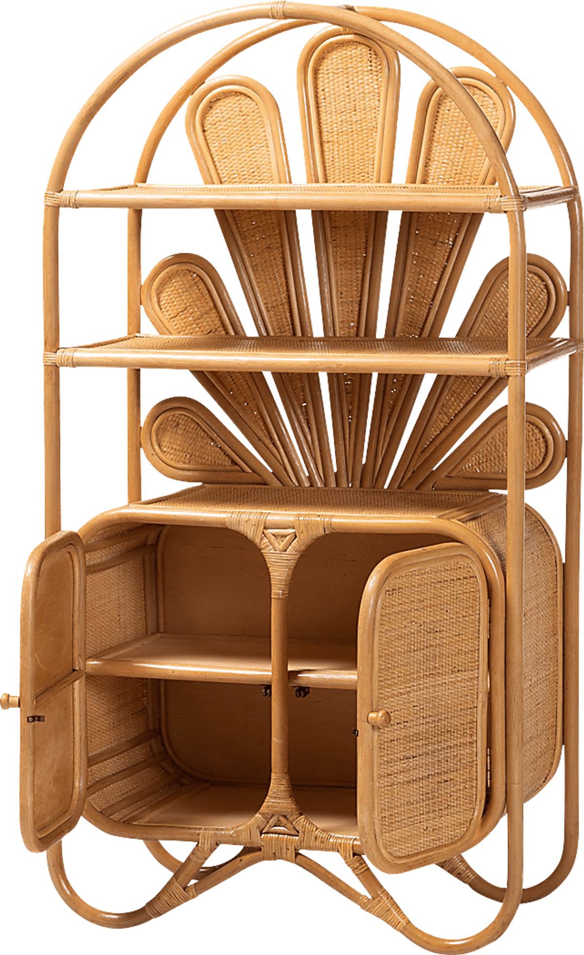 Owlstar Natural Light Wood Beige,White Storage Cabinet | Rooms to Go