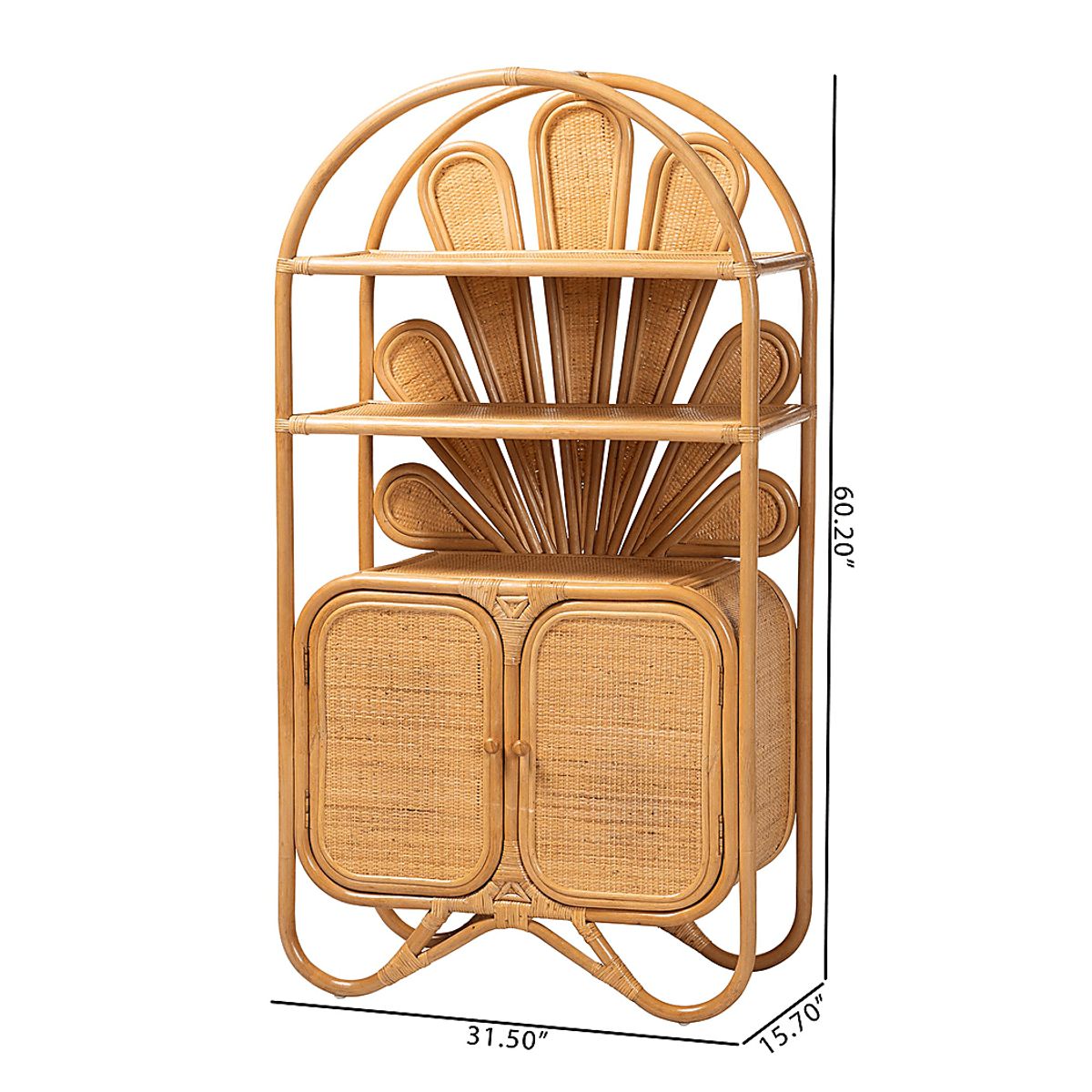 Owlstar Natural Light Wood Beige,White Storage Cabinet | Rooms to Go