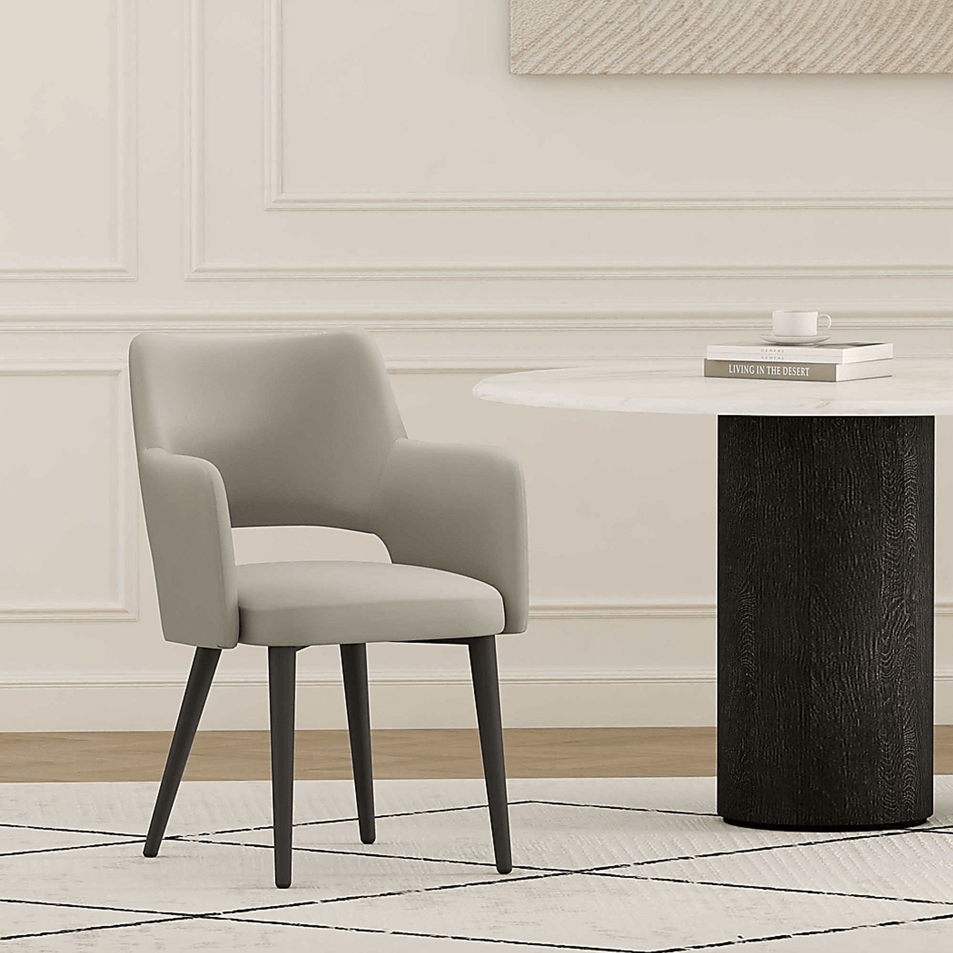 Owlwell Gray Arm Chair - Image 2