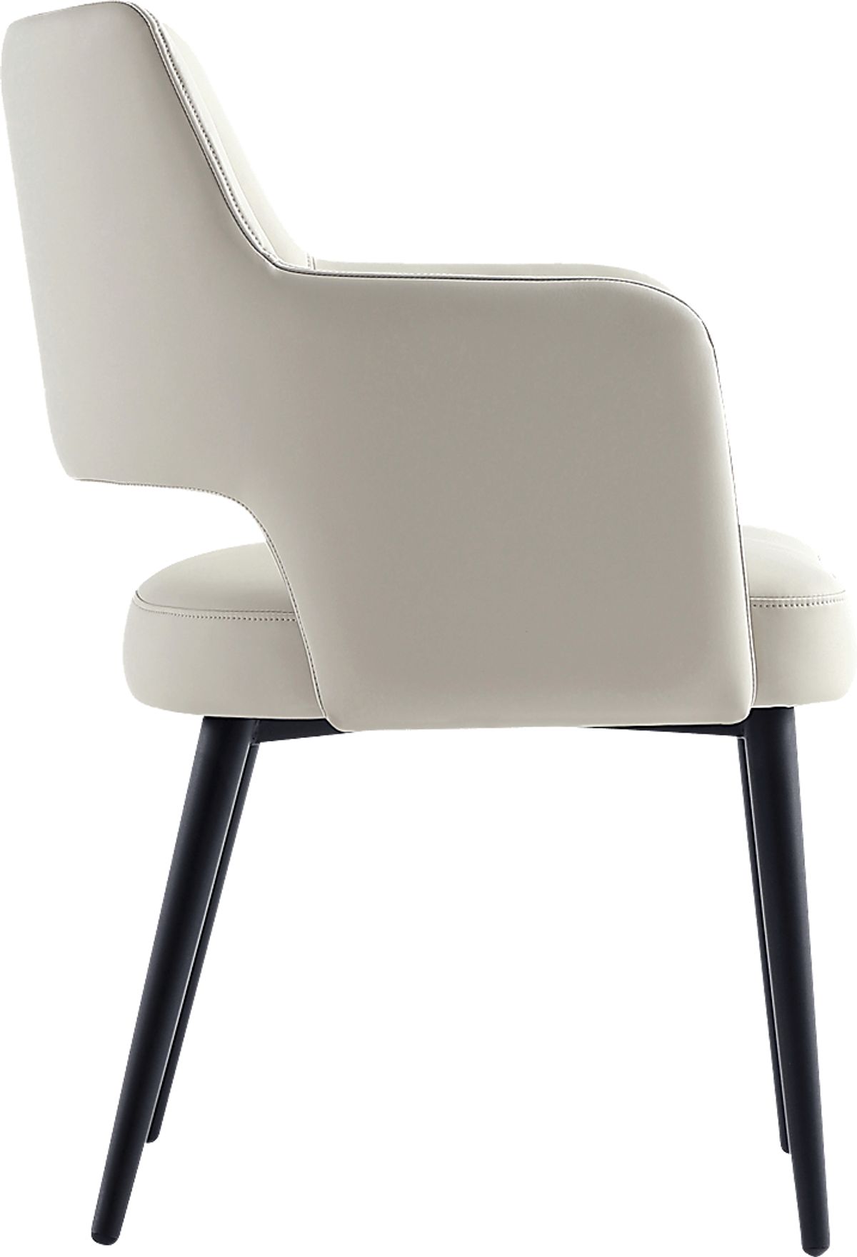 Owlwell Gray Vinyl Fabric Arm Chair | Rooms to Go