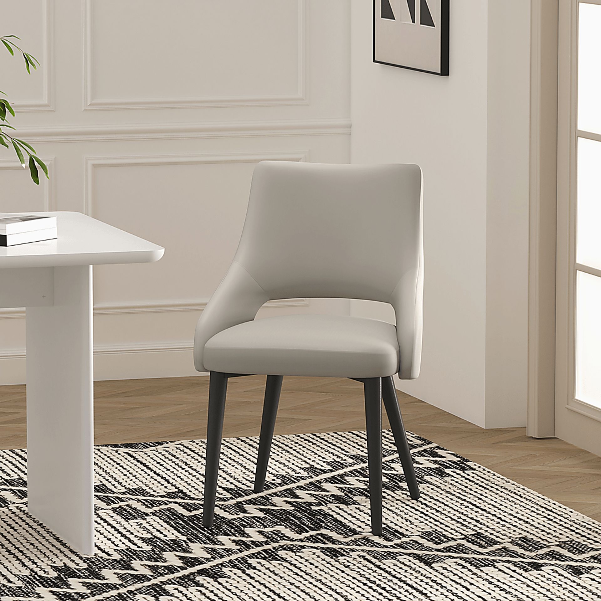 Owlwell Gray Dining Chair - Image 2
