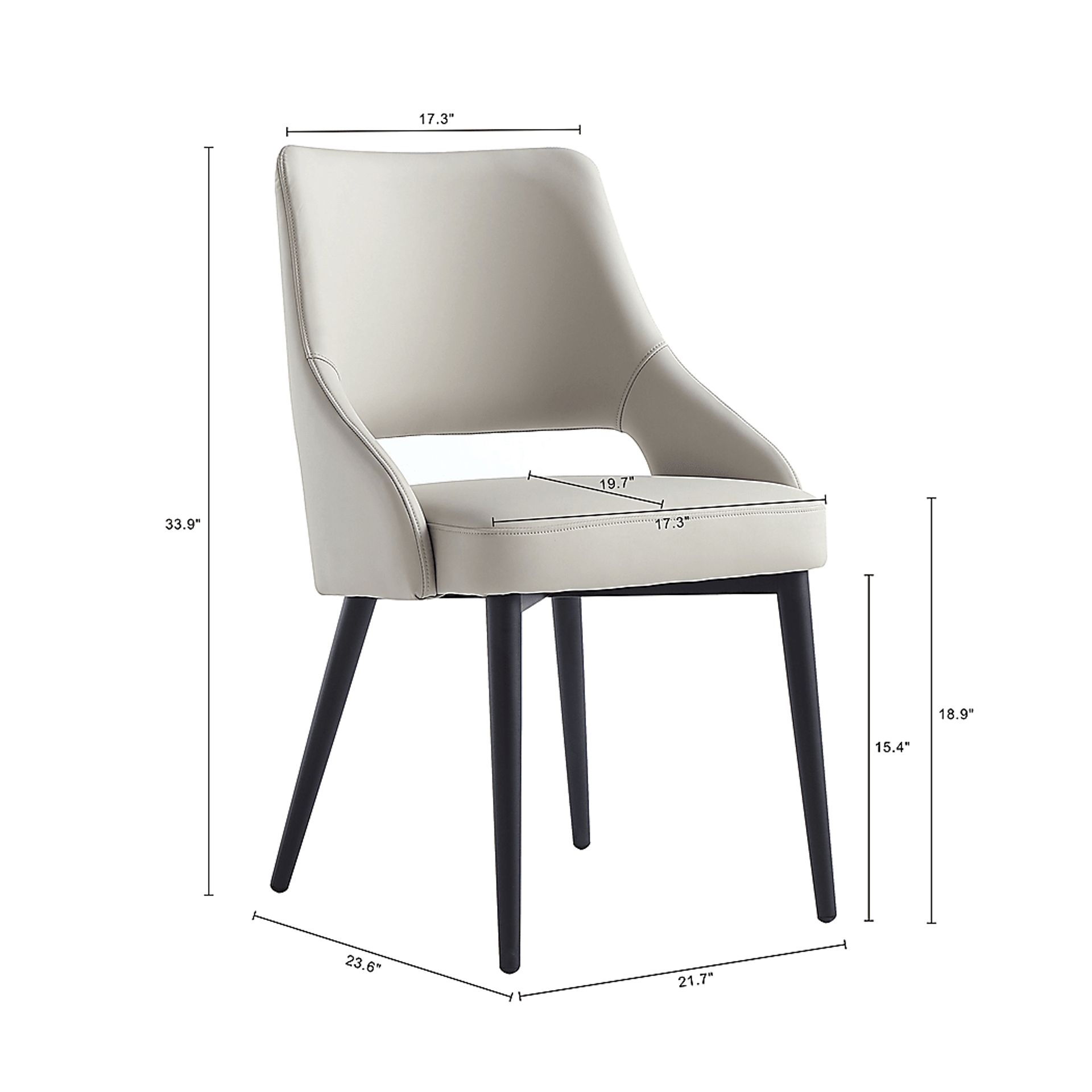 Owlwell Gray Dining Chair - Image 10