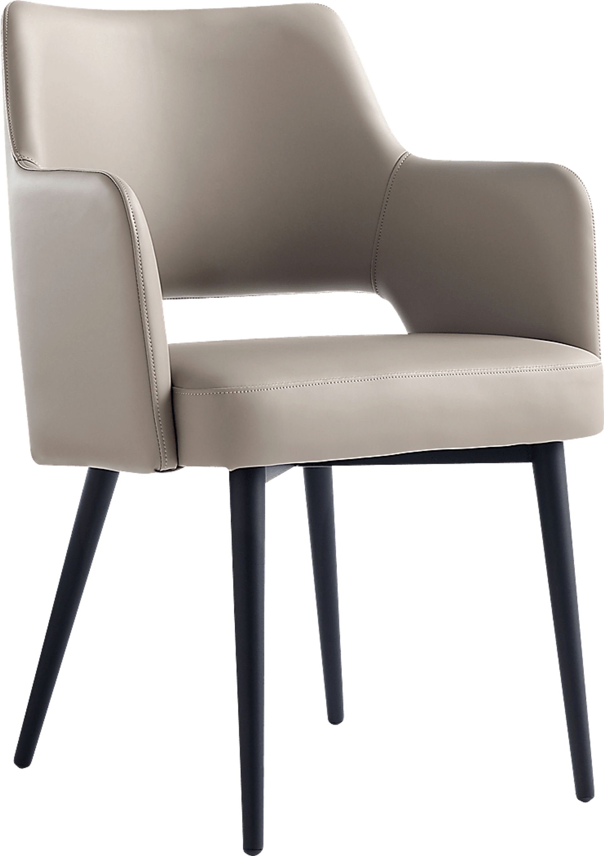 Owlwell Taupe Arm Chair - Image 3
