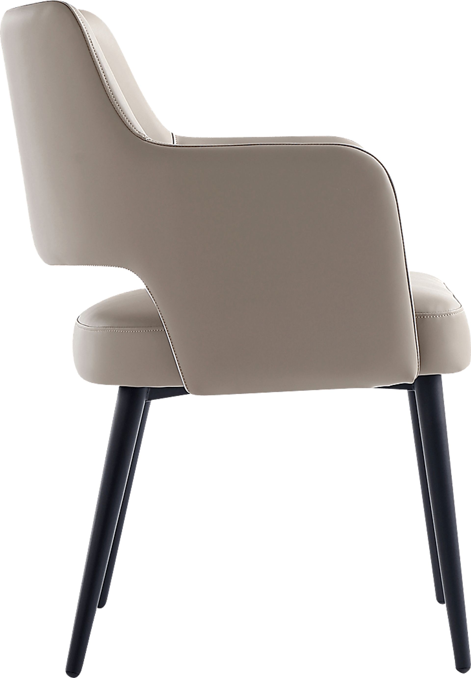 Owlwell Taupe Arm Chair - Image 5