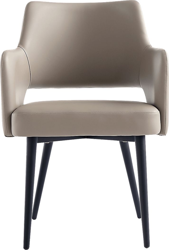 Owlwell Taupe Arm Chair
