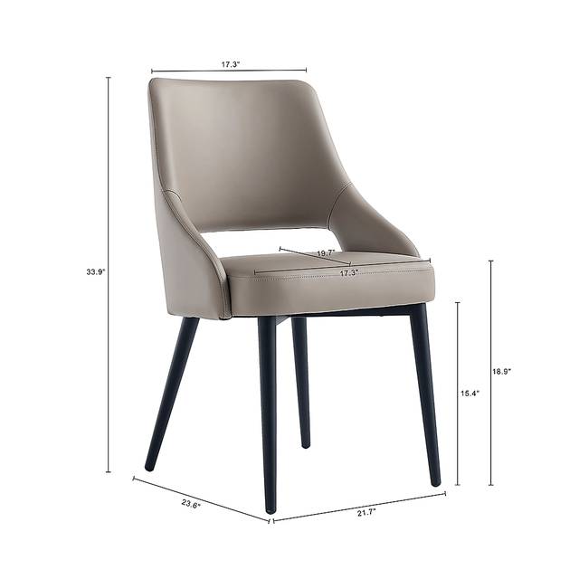 Owlwell Taupe Dining Chair - Thumbnail - Image 10