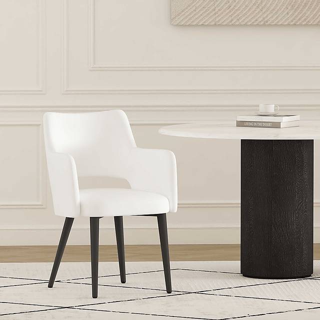 Owlwell White Arm Chair - Thumbnail - Image 2