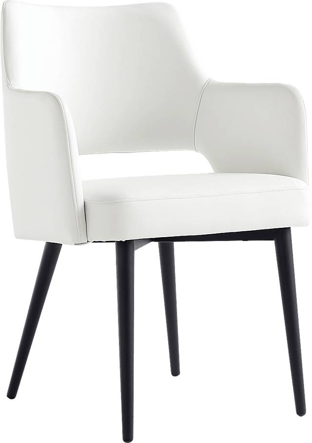 Owlwell White Arm Chair - Thumbnail - Image 4