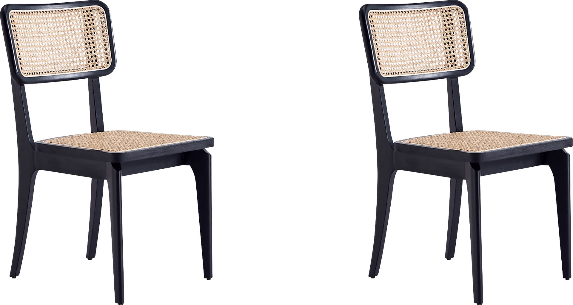 Owlworth Black Side Chair, Set of 2 - Image 1