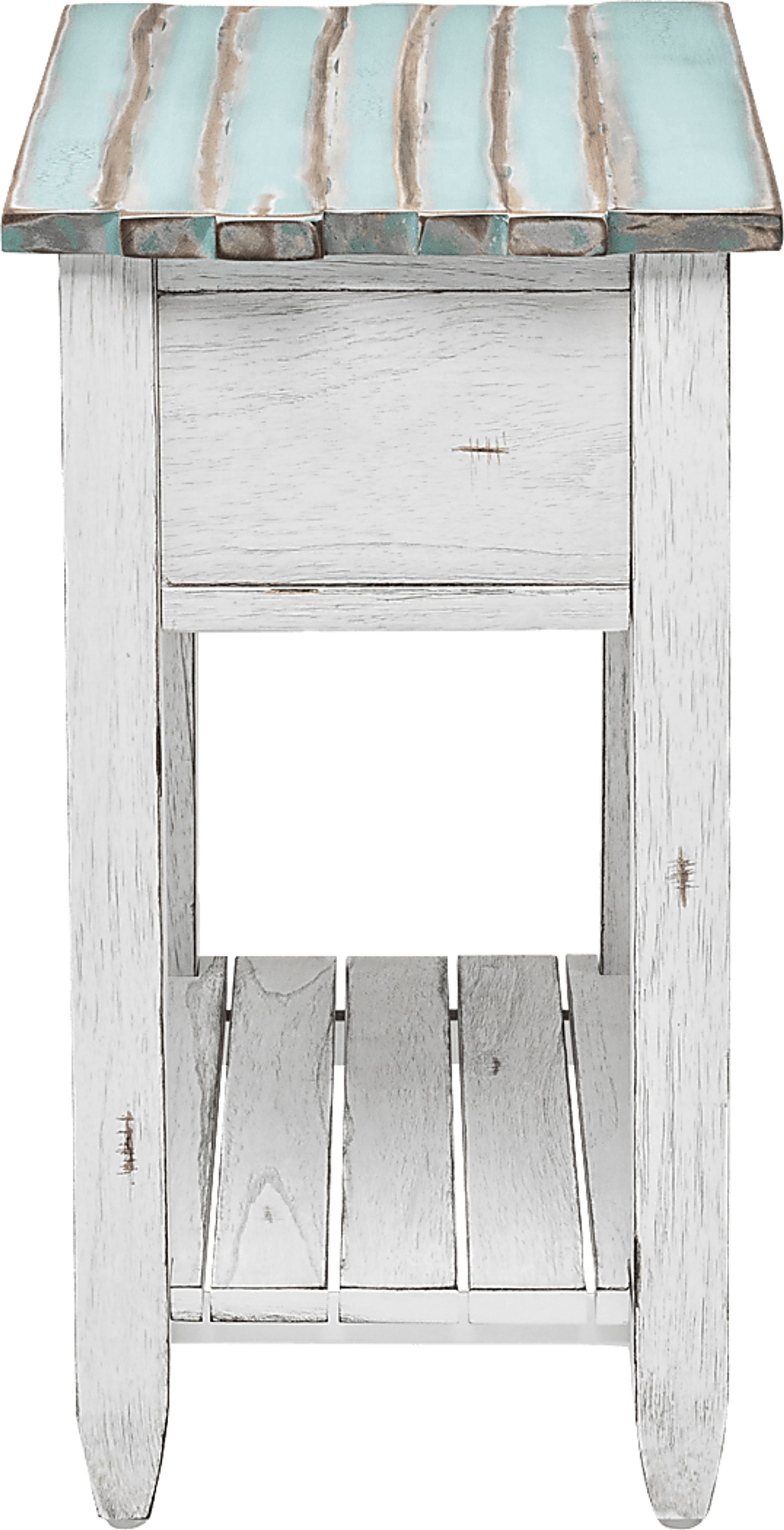 Owoth Blue/White Small Chairside Table - Image 11